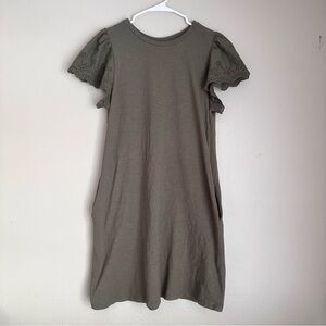 Cato Green Short Sleeve Dress with Pockets Size Large